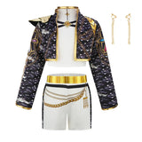Girl's 4-Piece Pop Star Devil Hunter Costume Set