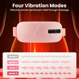 5-Mode Electric Heating & Vibration Waist Massage Belt – USA-Made Smart Menstrual Relief Pad for Period Cramps
