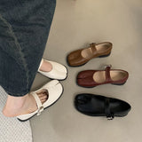 SUOJIALUN Women's Split-Toe Mary Jane Flats