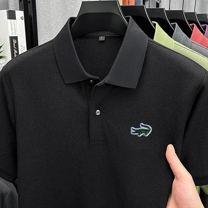Men's Cotton Embroidered Polo Shirt