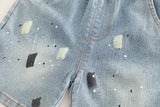 0-5Years New Baby Boys Girls Summer Clothes suits Tie dye letter T-shirt denim Shorts 2pcs/sets Children Clothing Tracksuits Set