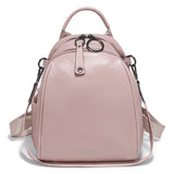 Zency Women's Soft Genuine Leather Travel Backpack Large Capacity Convertible Rucksack Knapsack Multi-compartment Shoulder Bag