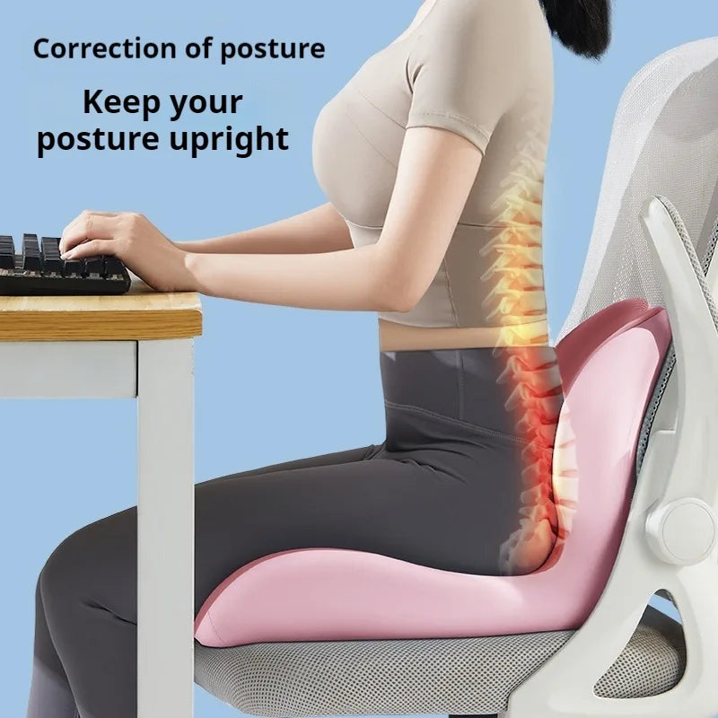 Upgrade "L" Shape Memory Foam Orthopedic Cushion Comfort Ergonomic Design Back Coccyx Pillow Car Seat Office Chair Pain Relief
