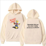 Blame John Printed Hoodie Autumn Winter Women Men Casual Funny Fashion Oversize O-Neck Long Sleeve Sweatshirts Fleece Pullover