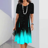 Women’s Striped Short-Sleeve Summer Dress