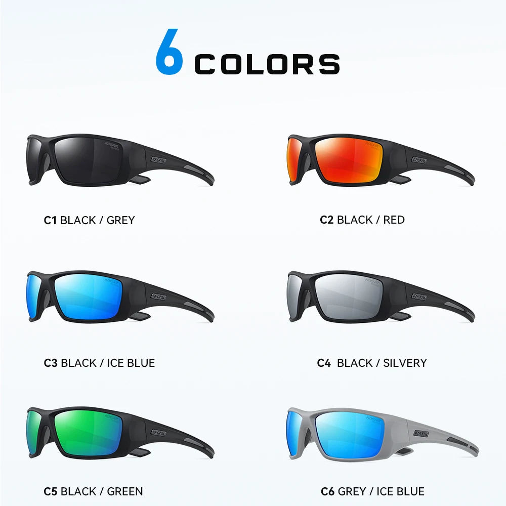 KDEAM Men's Polarized Cycling Sunglasses – TR90 Frame
