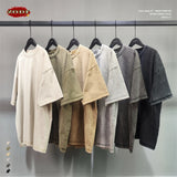 Men's Washed Cotton T-Shirt, Loose Fit 275gsm