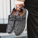 Men Casual Shoes Slip on Canvas Loafers Comfortable Walking Flats for Man Non Slip Soft Moccasins Sneakers Summer loafers