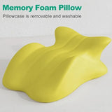 Adjustable Headrest Reading Pillow for Bed Adults - Memory Foam Back Support Wedge for Acid Reflux, Snoring & Legs