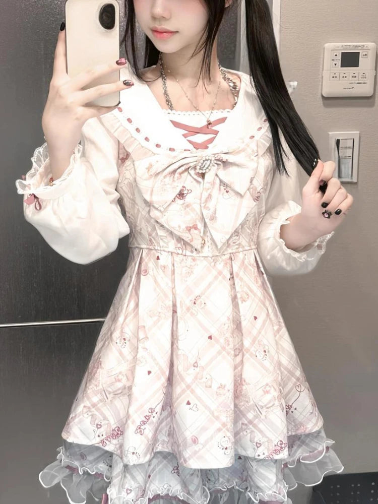 Kawaii Sweet Lolita Bow Dress