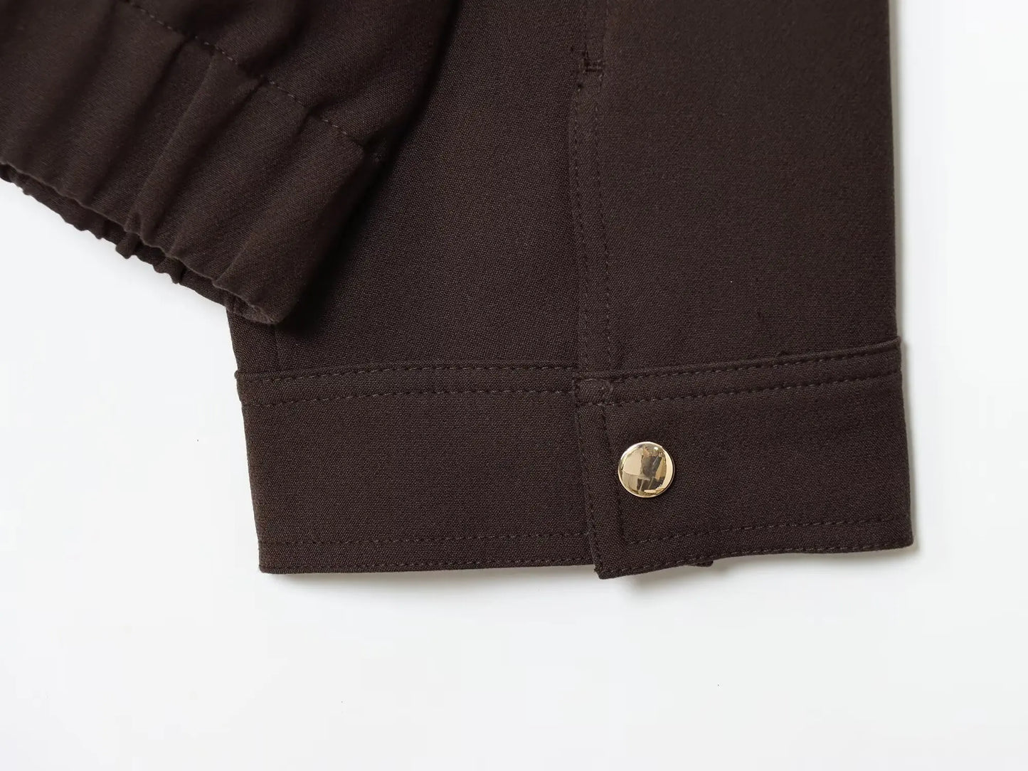 NLZGMSJ Women's 2025 Autumn Elegant Clothing Jacket Vintage Lapel Collar Zipper Full Sleeve Pocket Coat Lady Outerwears