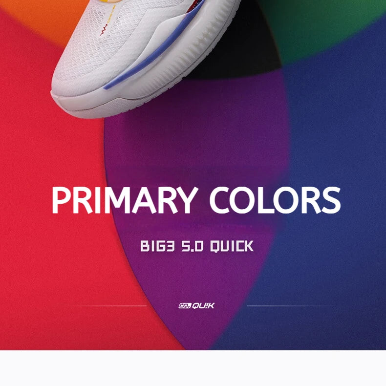 361 Degrees BIG3 5.0 Quick Men Basketball Shoes Cushion Bounce Wearable Breathable Stable Support Comfort Male Sneaker 672431118