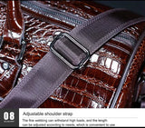 2024 New Cow Genuine Alligator Leather Travel Bags Luxury Men Large Capacity Portable Male Shoulder Bags Brand Travel Duffle Bag