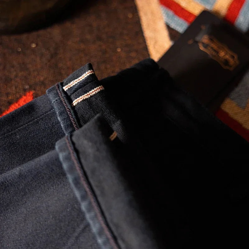 Red Tornado Officer Trousers – 14oz Indigo Selvedge Denim