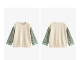 Women's Layered-Look Patchwork Sweatshirt