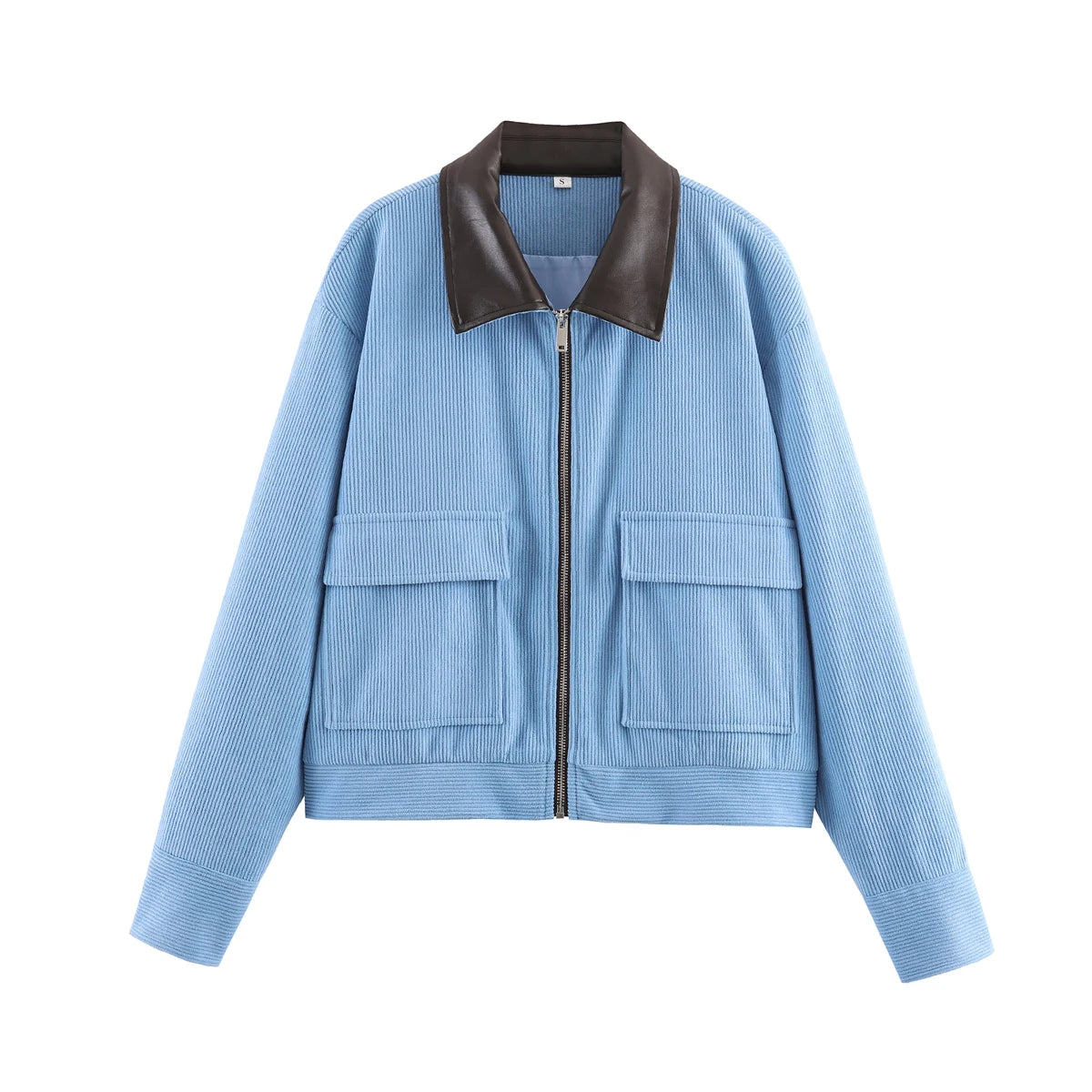 SLTNX Spring Pink Casual Jacket Women's Loose Fit Streetwear Front Zipper Pockets Lounge Wear Daily Outerwear