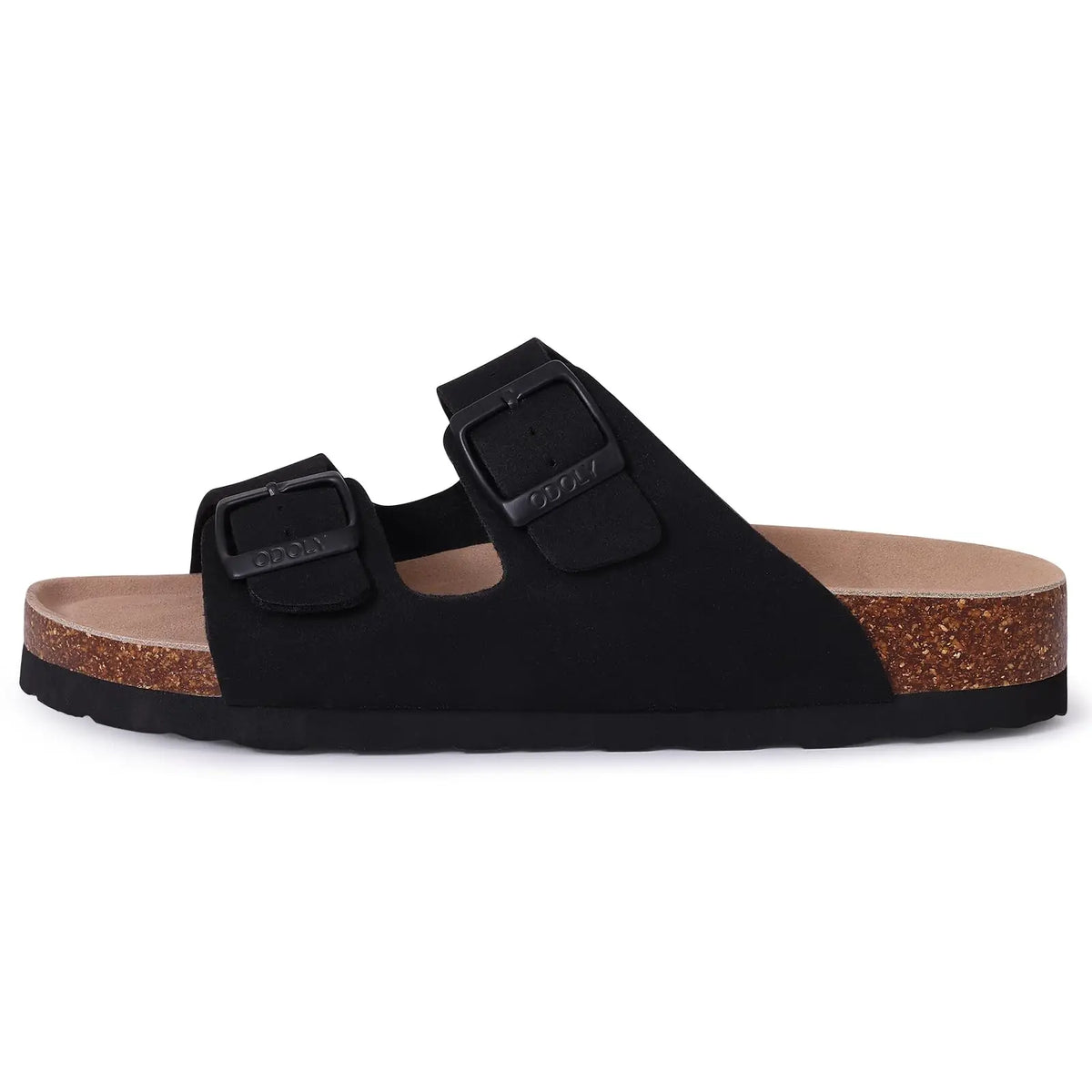 Women’s Suede Sandals with Cork Footbed