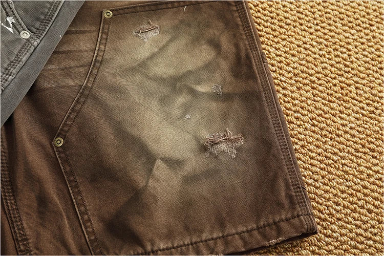 Men's Vintage Washed Cargo Shorts | Textured Cotton