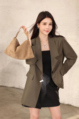 Luxury Suede Boston Tote