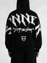 Men's Gothic Letter Print Pullover Hoodie