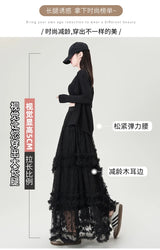 Gothic Lace Trumpet Skirt – Fairycore & Punk Streetwear