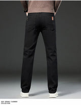 Men's Slim Fit Stretch Denim Jeans | Classic Straight Cut