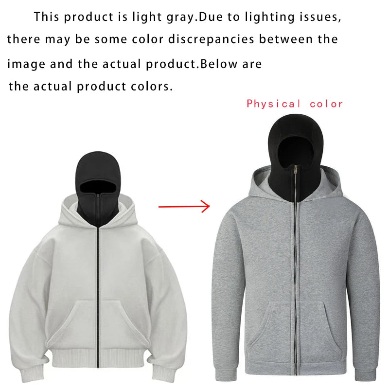 Minimalist Hooded Zip Sweatshirt