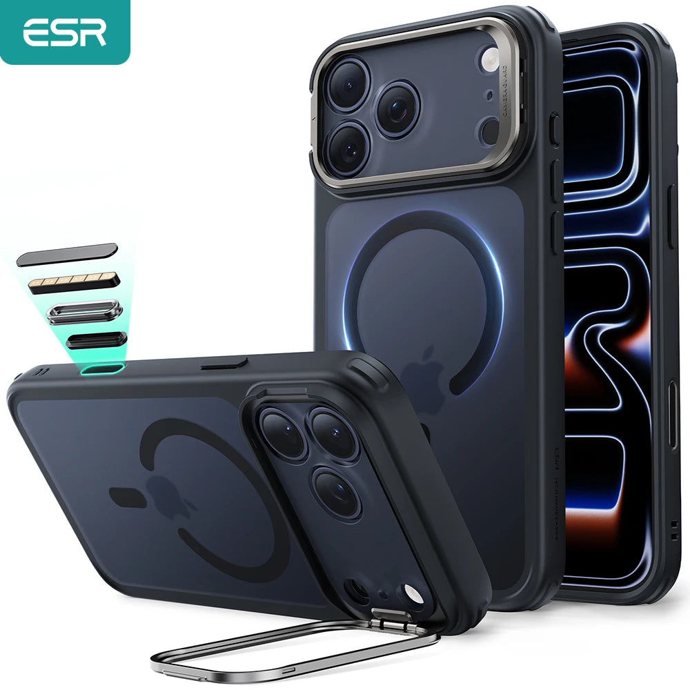 ESR Magnetic iPhone Case with Adjustable Stash Stand