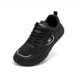 HOBIBEAR Unisex Wide Toe Sneakers Comfortable Walking Shoes Lace Up Outdoor Travel Breathable Running Sneakers