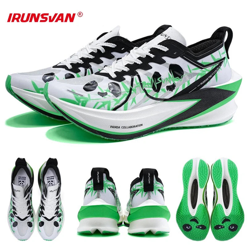 IRUNSVAN T800 Carbon Plate Sports Shoes Professional Marathon Racing Running Shoes for Man Cushioning Trainers Outdoor Athletic