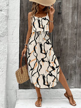 Summer Spaghetti Strap Flowy Dress