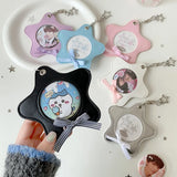 Y2K Korean Fashion Star Bag Pendant Cute Idol 3in Photo Storage Card Album Card Holder Women Decorative Accessories KeychainGift