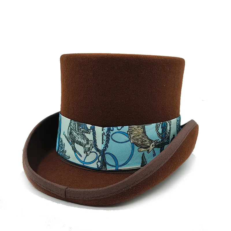Elegant Wool Top Hat | Magician & Gentleman Style