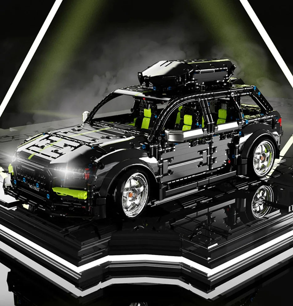 High-tech Expert 2896pcs Audied RS6 Touring Car Model Building Blocks MOC City Sport Car Travel SUV Vehicle Bricks Toys For Kids
