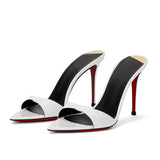 Women's Pointed-Toe Stiletto Heels — Open-Toe Summer Sandals