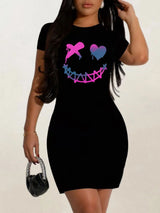 Women's Relaxed Graphic T-Shirt Dress
