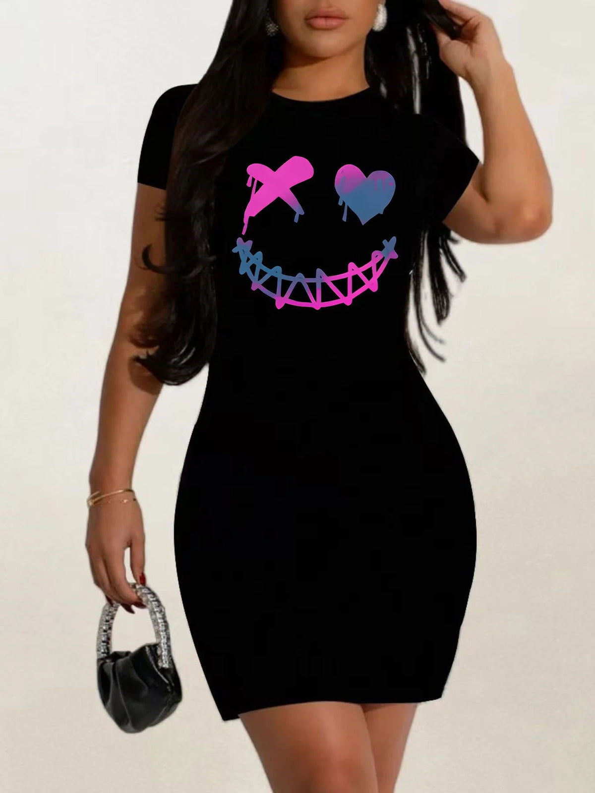 Women's Relaxed Graphic T-Shirt Dress