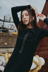 Ribbed Cardigan & Maxi Dress Set