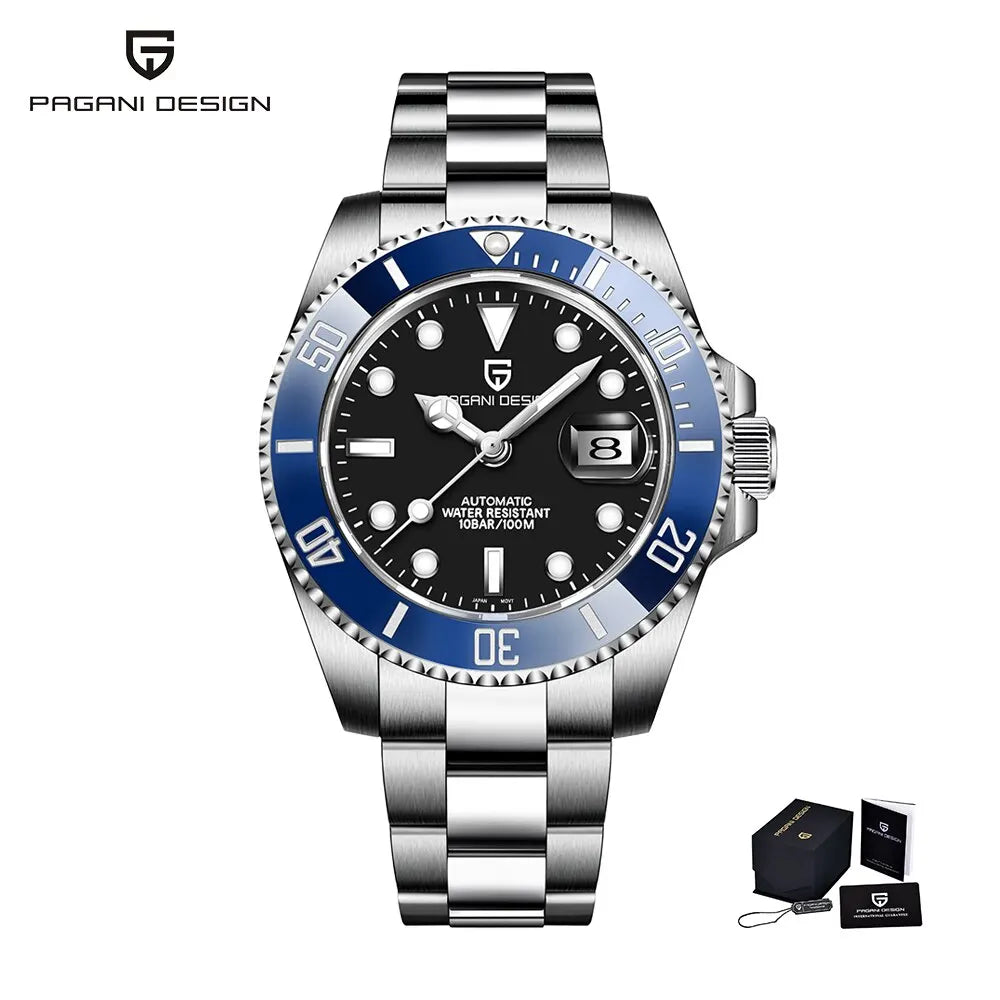 PAGANI Design 2026 New 40mm Men Automatic Mechanical Watches Men Luxury Miyota 8215 Stainless Steel Waterproof Watch Relogio