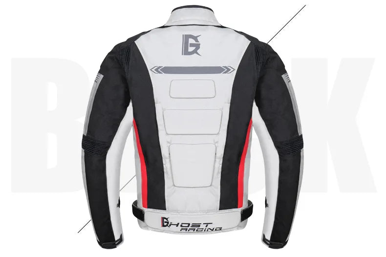 GHOST RACING Motorcycle Racing Jacket Man Waterproof Dirt Bike Pants Set With Protection Racing Suit Motocross Jacket Motor Suit