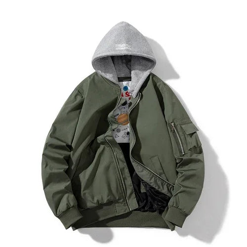 Hooded Bomber Pilot Jacket