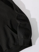 Happy Day Women's Oversized Graffiti Hoodie