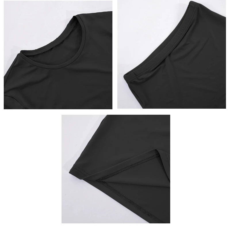 Elegant Two-Piece Long Sleeve Skirt Set