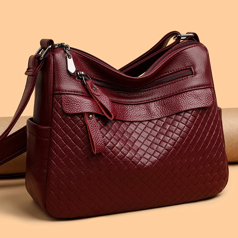 Fashion Women's Brand Trendy Shoulder Bag Leather Crossbody Bag High Quality Women Tote Bags 2024 Large Capacity Female Handbags