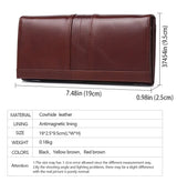 SCHLATUM Women Leather  Wallet Long Multifunction Business Card Holder Purse Brand Fashion Female Purse