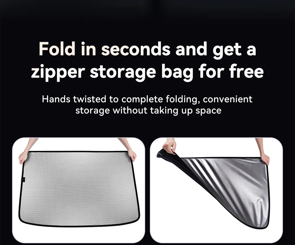 Tesla Model 3/Y Graphene Honeycomb Roof Sunshade Set