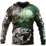 Marlin Fishing Camo 3D Pullover