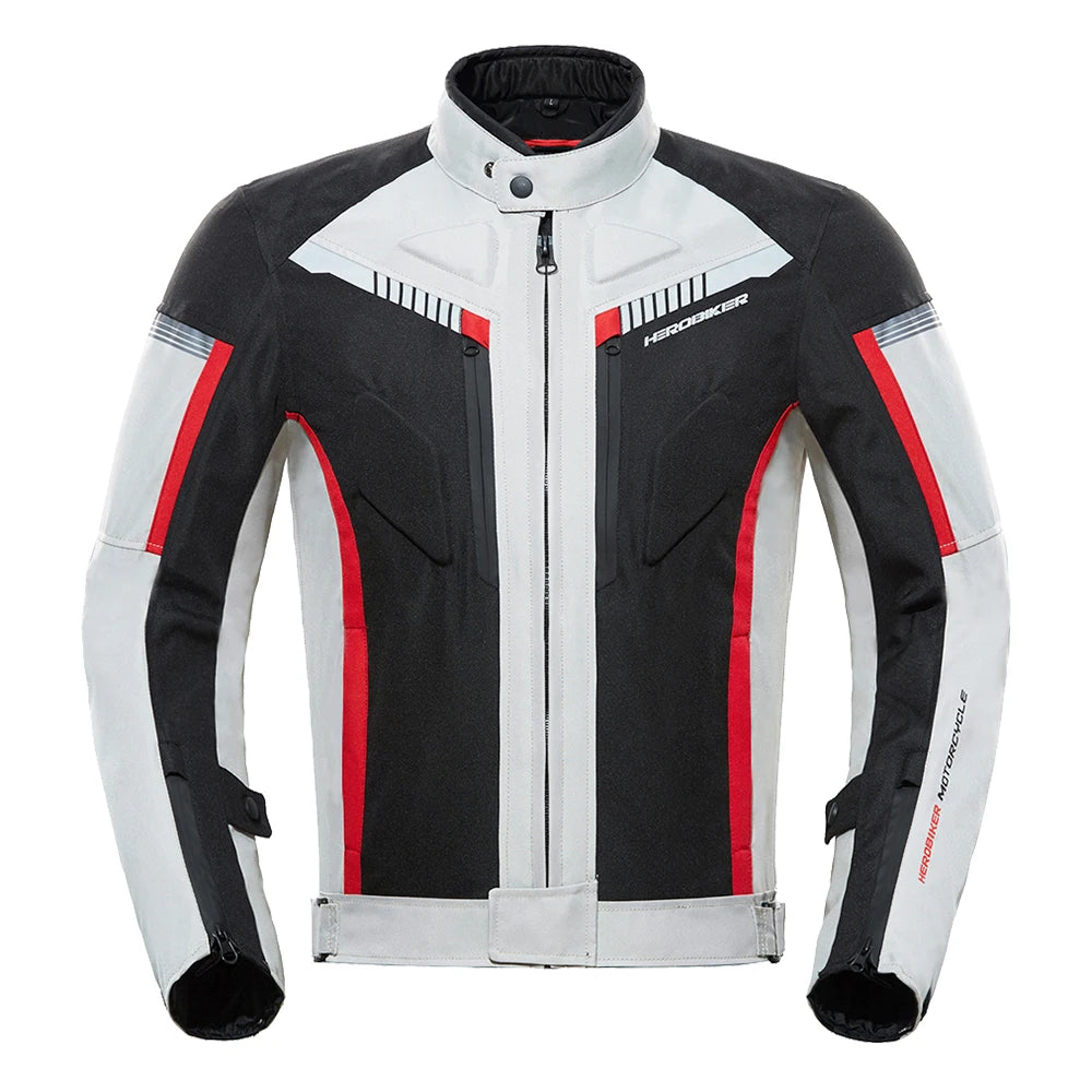 HEROBIKER Waterproof Motorcycle Jacket Man Racing Jacket Wearable Motorcycle Pants Moto Clothing With EVA Protection