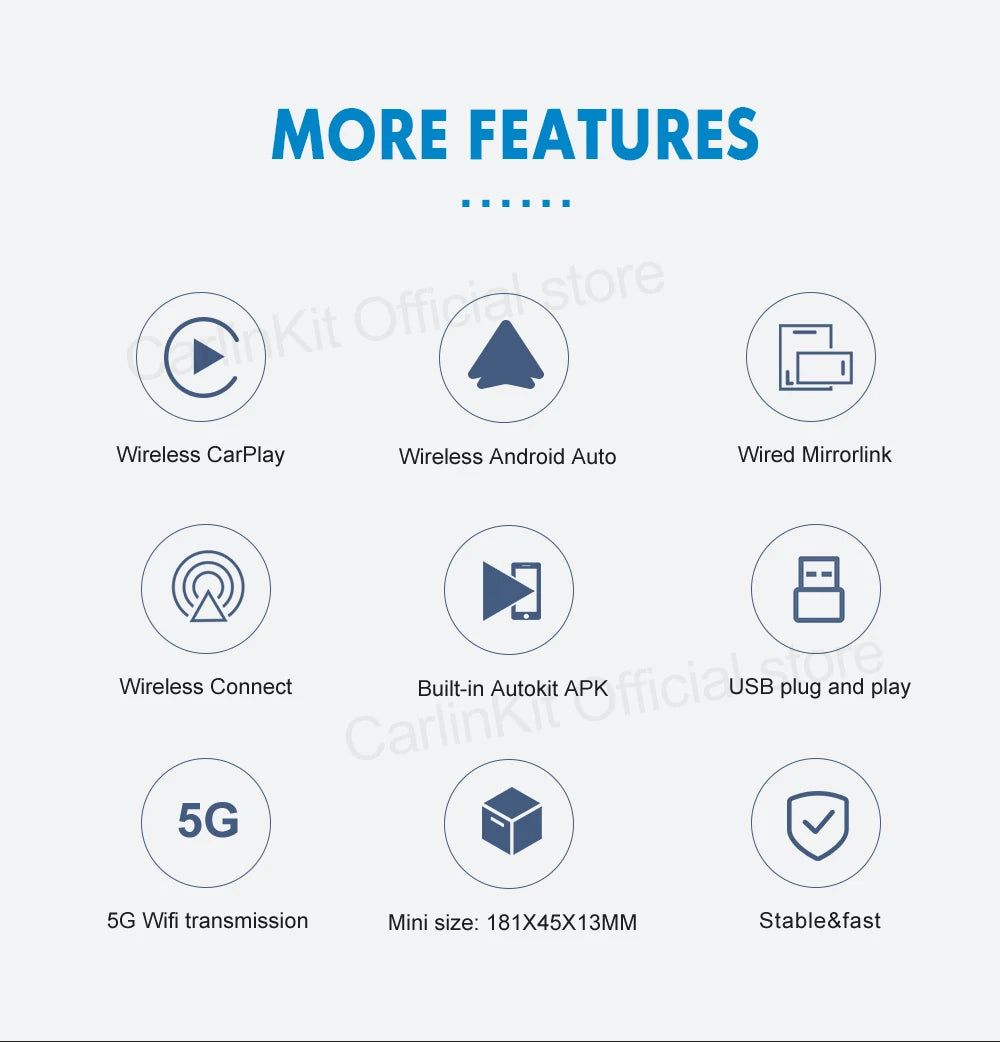 CarlinKit Wireless CarPlay & Android Auto Adapter