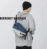 Unisex Nylon Panelled Crossbody Chest Pack